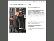 Tablet Screenshot of nieuwespiegelstraat.com